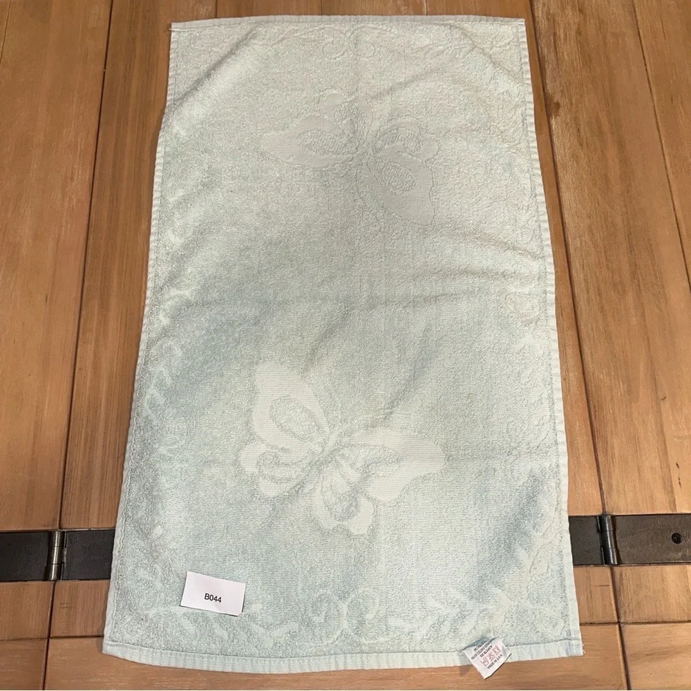Vintage Cannon Royal Family Butterfly Hand Towel Soft Cotton Retro  Sky Blue